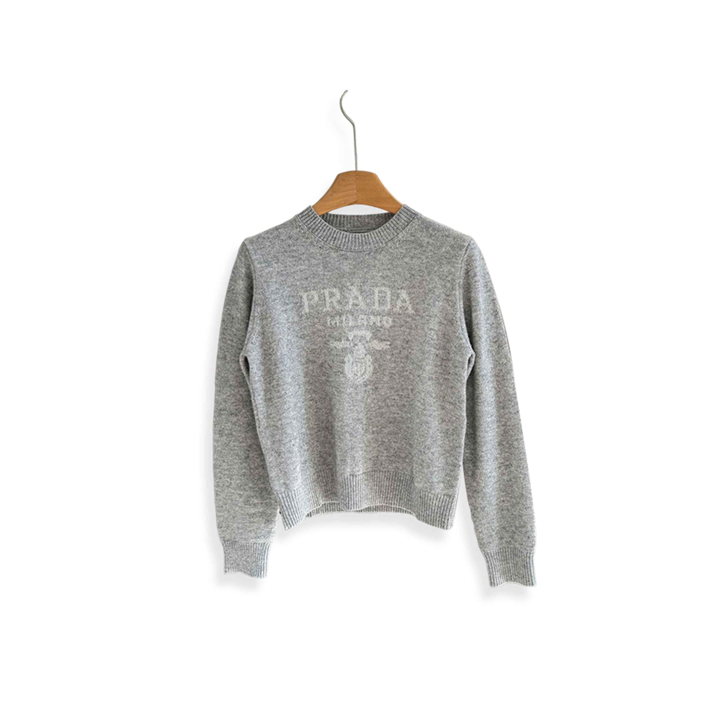 PRADA LETTER EMBROIDERED KNITWEAR 